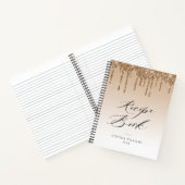 Receptenboek met gouden glinsterende druppels notitieboek (Binnen)