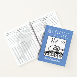 Receptenboek met naam van de eigenaar notitieboek