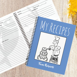 Receptenboek met naam van de eigenaar notitieboek