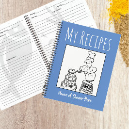 Receptenboek met naam van de eigenaar notitieboek