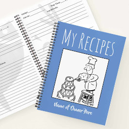 Receptenboek met naam van de eigenaar notitieboek
