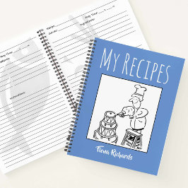 Receptenboek met naam van de eigenaar notitieboek