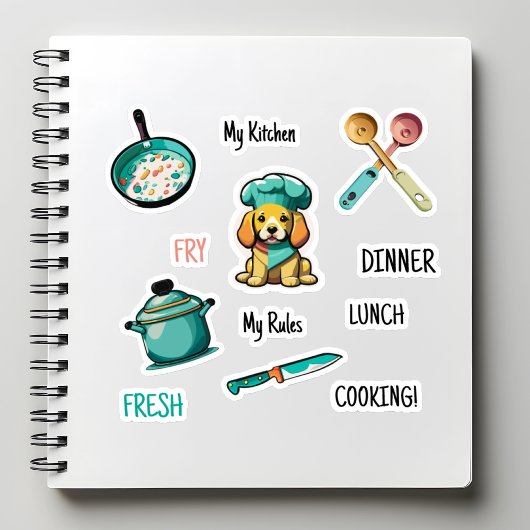 Receptenboek Stickers Set