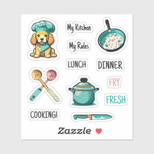 Receptenboek Stickers Set (Vel)