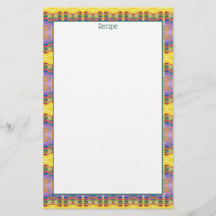 Receptenbriefpapier met Teal Briefpapier