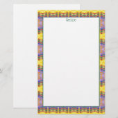 Receptenbriefpapier met Teal Briefpapier (Voorkant / Achterkant)