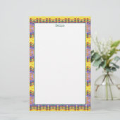 Receptenbriefpapier met Teal Briefpapier (Staand voorkant)