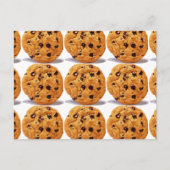 Receptenkaart Chocolade Chip Pindakaas Cookie Briefkaart (Voorkant)