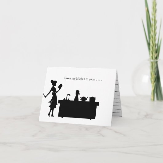 Receptenkaart - Van mijn keuken naar de jouwe Bedankkaart (Voorkant)