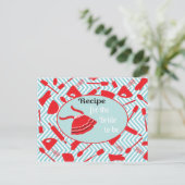 Receptenkaart voor de bruid te zijn briefkaart (Staand voorkant)