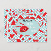 Receptenkaart voor de bruid te zijn briefkaart (Voorkant / Achterkant)