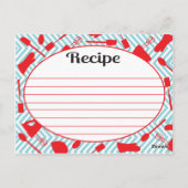 Receptenkaart voor de bruid te zijn briefkaart (Achterkant)