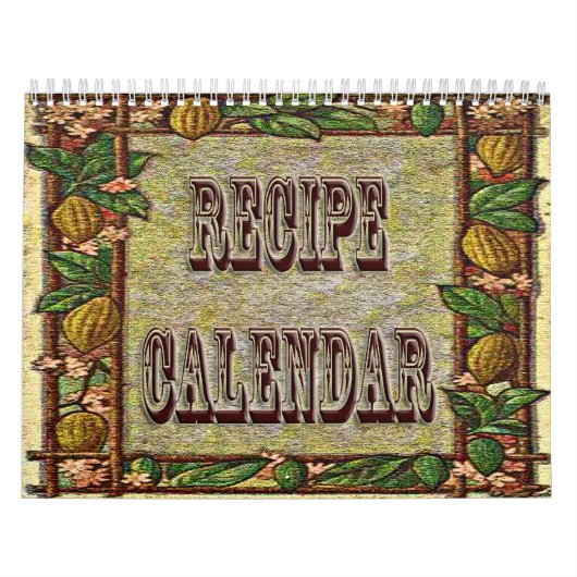 Receptenkalender 12 maanden 20XX Kalender (Hoes)