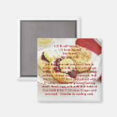Receptenmagneten - Basic scones Magneet (Voorkant / Achterkant)
