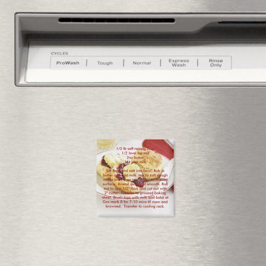 Receptenmagneten - Basic scones Magneet (Insitu (Vaatwasser))