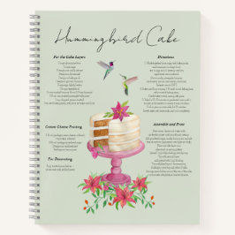 Receptenschrift voor Hummingbird Cake Notitieboek