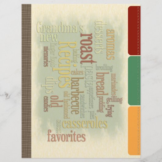 Receptenverdelers met Faux Tabs voor Recept Multom (Voorkant)