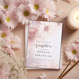 Receptie Bord Blush Roze Daisy Informatiekaartje