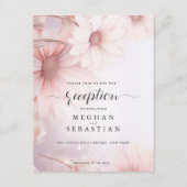 Receptie Bord Blush Roze Daisy Informatiekaartje (Voorkant)