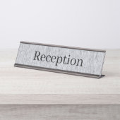 Receptie Desk Naam Bord Bureau Naambordje (Voorkant)