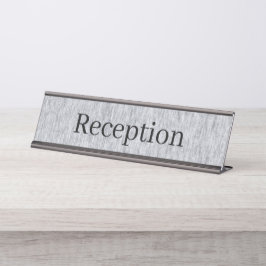 Receptie Desk Naam Bord Bureau Naambordje