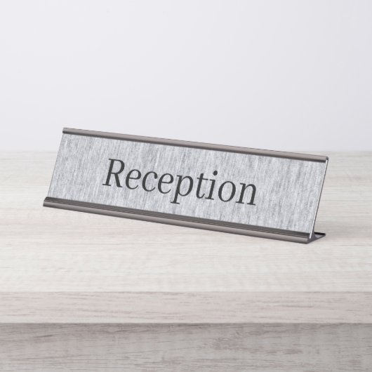 Receptie Desk Naam Bord Bureau Naambordje (Voorkant)