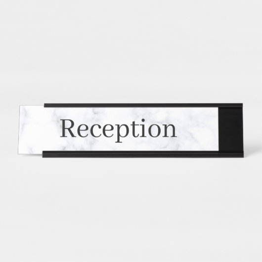 Receptie Desk Naam Bord Bureau Naambordje (Voorkant)