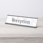 Receptie Desk Naam Bord Bureau Naambordje (Voorkant)