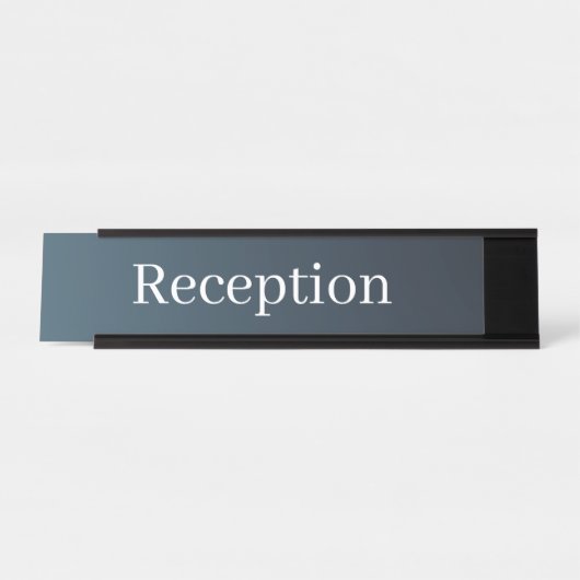 Receptie Desk Naam Bord Bureau Naambordje (Voorkant)