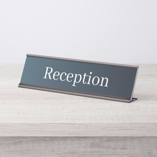 Receptie Desk Naam Bord Bureau Naambordje (Voorkant)