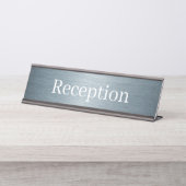 Receptie Desk Naam Bord Bureau Naambordje (Voorkant)
