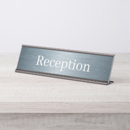 Receptie Desk Naam Bord Bureau Naambordje