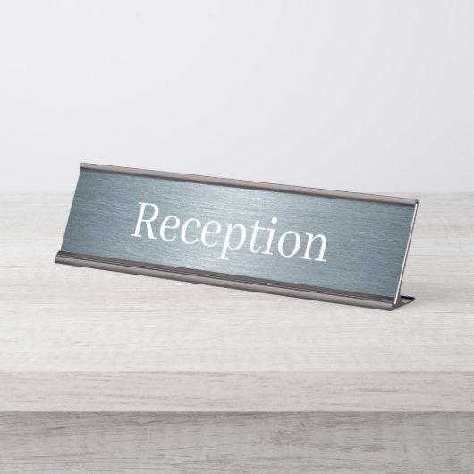 Receptie Desk Naam Bord Bureau Naambordje (Voorkant)