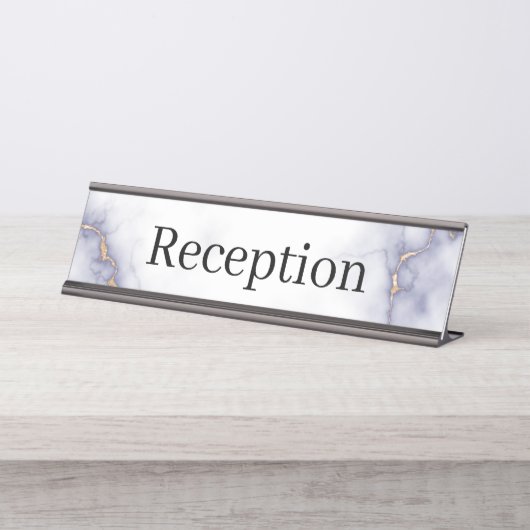 Receptie Desk Naam Bord Bureau Naambordje (Voorkant)
