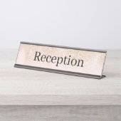 Receptie Desk Naam Bord Bureau Naambordje (Voorkant)