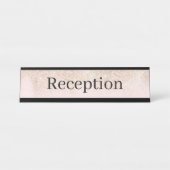 Receptie Desk Naam Bord Bureau Naambordje (Voorkant)