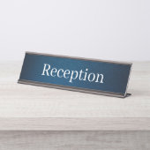 Receptie Desk Naam Bord Bureau Naambordje (Voorkant)