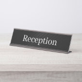 Receptie Desk Naam Bord Bureau Naambordje (Voorkant)