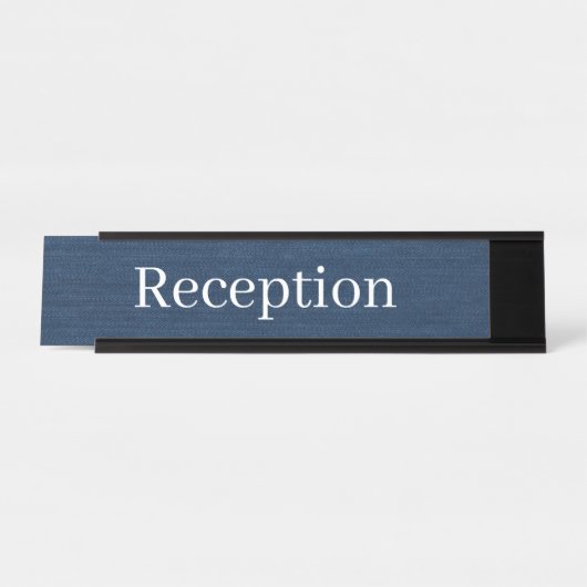 Receptie Desk Naam Bord Bureau Naambordje (Voorkant)