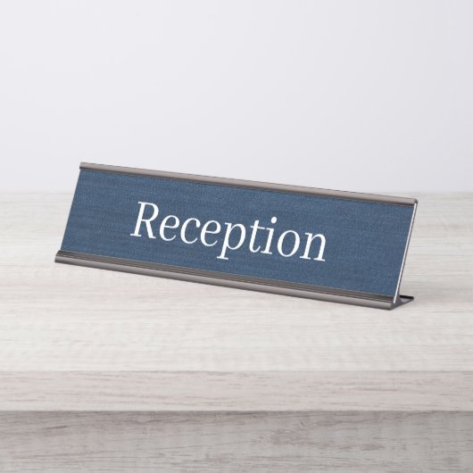 Receptie Desk Naam Bord Bureau Naambordje (Voorkant)