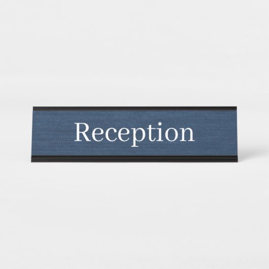 Receptie Desk Naam Bord Bureau Naambordje (Voorkant)