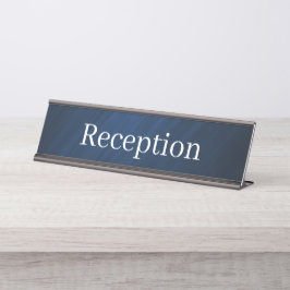 Receptie Desk Naam Bord Bureau Naambordje