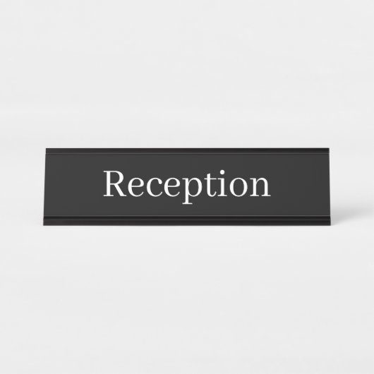 Receptie Desk Naam Bord Bureau Naambordje (Voorkant)