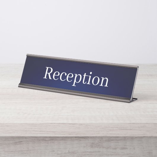 Receptie Desk Naam Bord Bureau Naambordje (Voorkant)