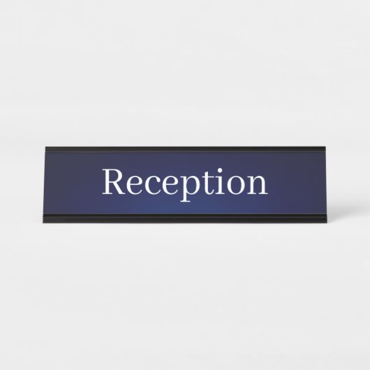 Receptie Desk Naam Bord Bureau Naambordje (Voorkant)