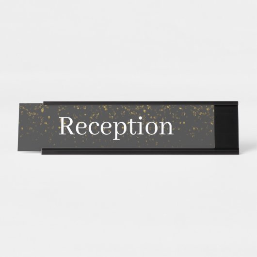 Receptie Desk Naam Bord Bureau Naambordje (Voorkant)