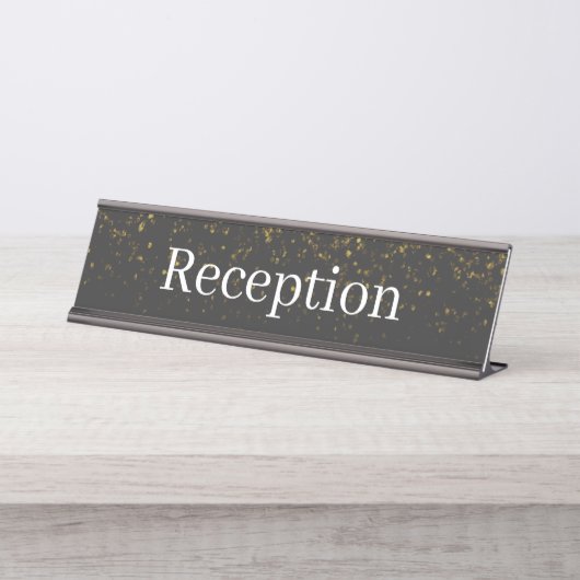Receptie Desk Naam Bord Bureau Naambordje (Voorkant)