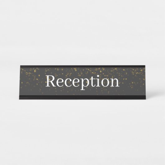 Receptie Desk Naam Bord Bureau Naambordje (Voorkant)