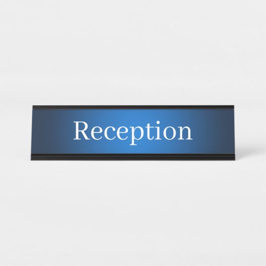Receptie Desk Naam Bord Bureau Naambordje (Voorkant)