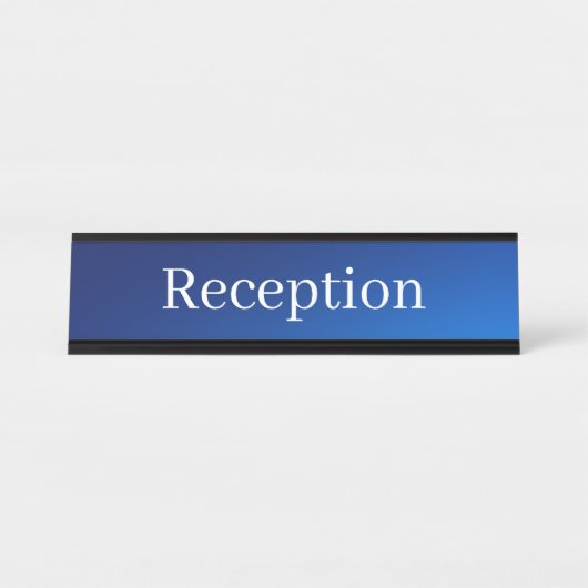 Receptie Desk Naam Bord Bureau Naambordje (Voorkant)